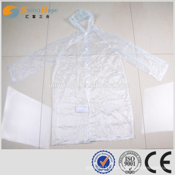 SUNNYHOPE impermeable transparente de PVC con capucha